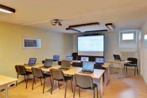 salle de formation d'ARC Logiciels à Yverdon, cours BauBit Pro