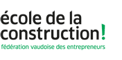 Logo Ecole de la construction, fédération vaudoise des entrepreneurs, partenaire ARC Logiciels