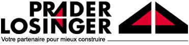 Logo Prader Losinger construire, client ARC Logiciels Yverdon