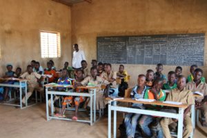 Classe de l'école au Burkina financée par ARC Logiciels 2018