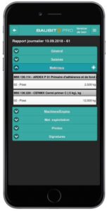 saisie mobile BauBit pro